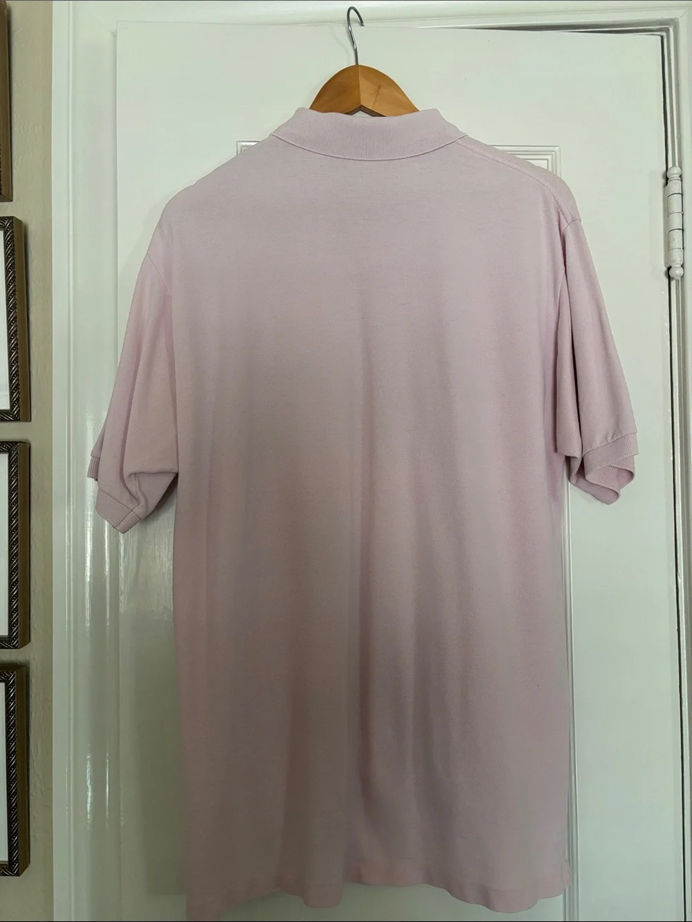 Ralph Lauren Men’s Pale Pink Polo with Blue Pony Logo